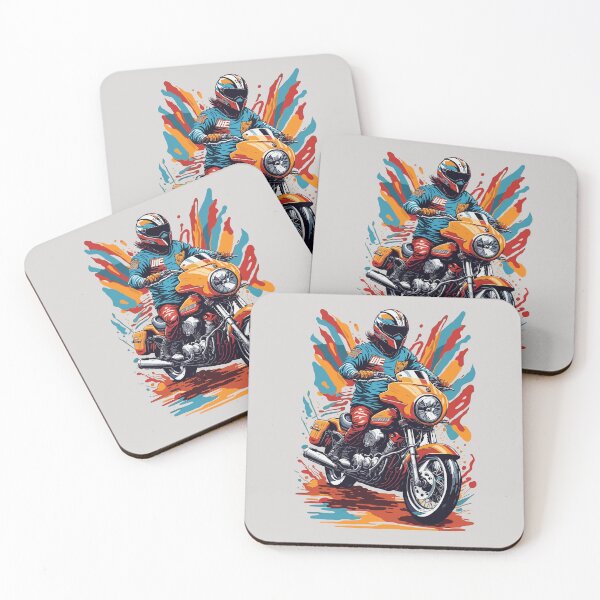 Item preview, Motorbike Rider With his Helmet designed and sold by davidbomel-Art.