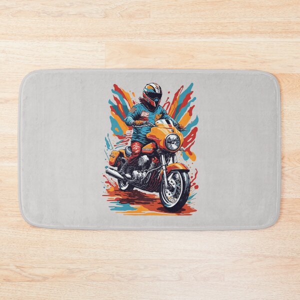 Item preview, Motorbike Rider With his Helmet designed and sold by davidbomel-Art.
