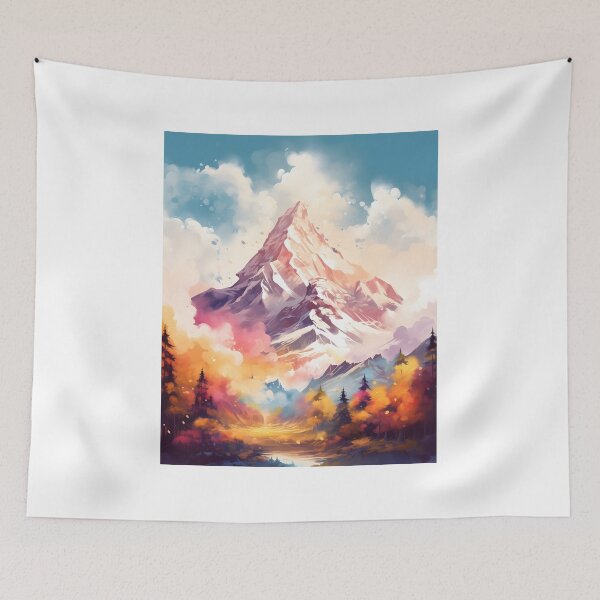 Item preview, Highland Harmony: Watercolor Mountainscape designed and sold by Shirtastically.