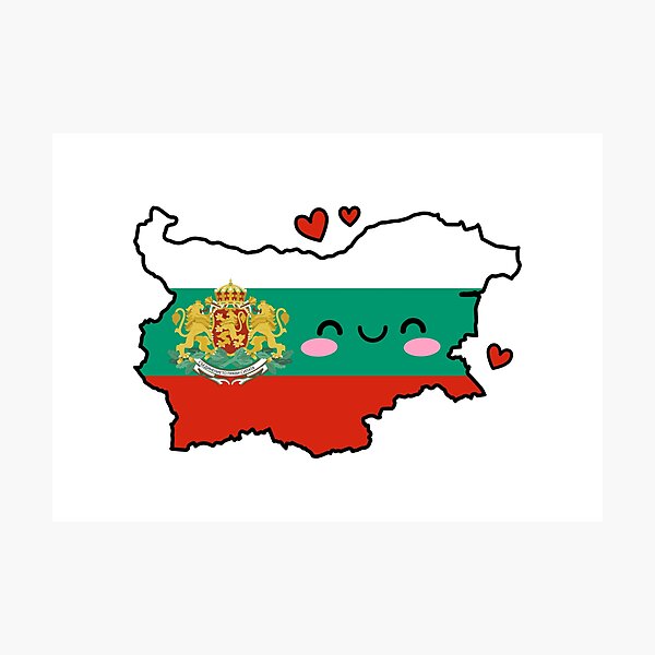 Item preview, Bulgaria Flag Map Smile with Love designed and sold by pixelsparkzone.