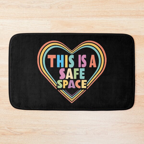 Item preview, Heart with the words "This is a safe space" inside designed and sold by nicestr.
