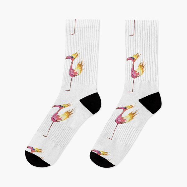 Item preview, A Cool Flaming Flamingo Standing in a Pool (Flamengo)(No Text Variant) designed and sold by Gigglefactory.