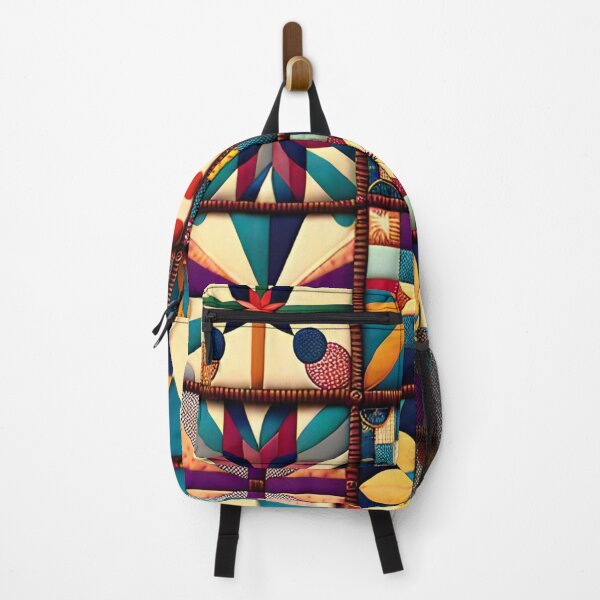 Item preview, Patchwork pattern colorful and autumnal designed and sold by depthsofthemind.