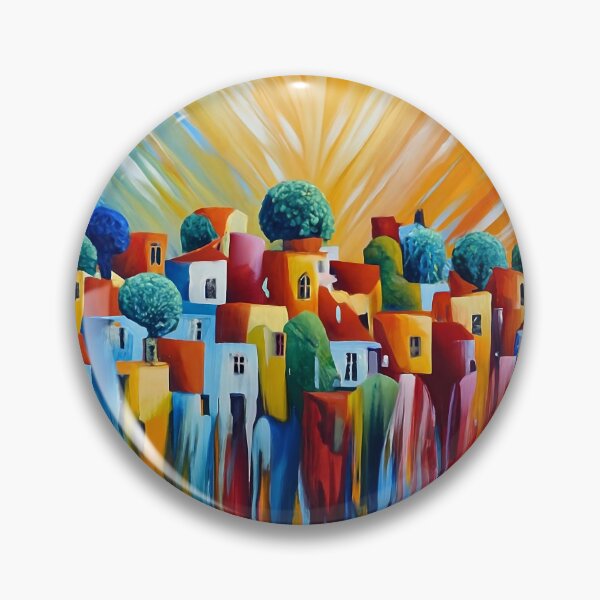 Item preview, Colorful rays in the village designed and sold by Lefteris Betsis.