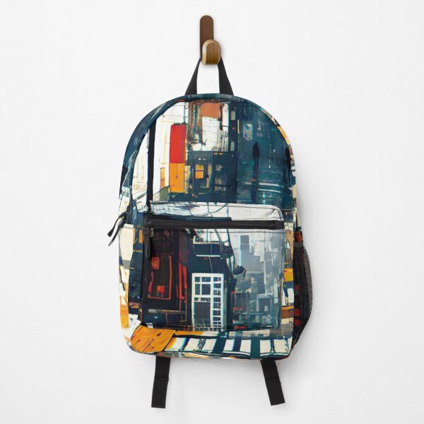 Item preview, Stylized abstract image of a woman in the city designed and sold by depthsofthemind.
