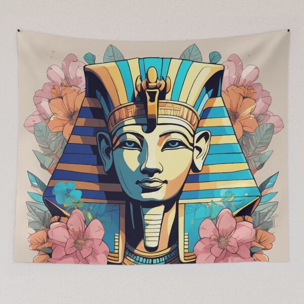 Item preview,   egyptian mask with flowers designed and sold by Enga6.
