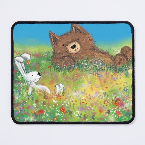 Item preview, Bear and Bunny Meadow designed and sold by carahodgsonart.