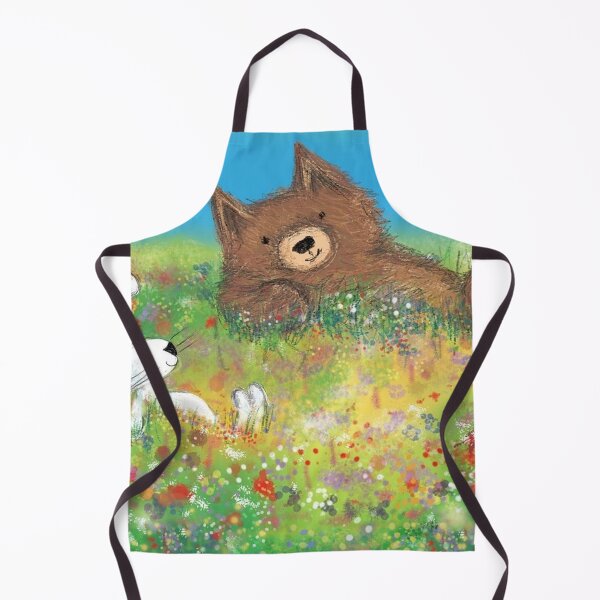 Item preview, Bear and Bunny Meadow designed and sold by carahodgsonart.