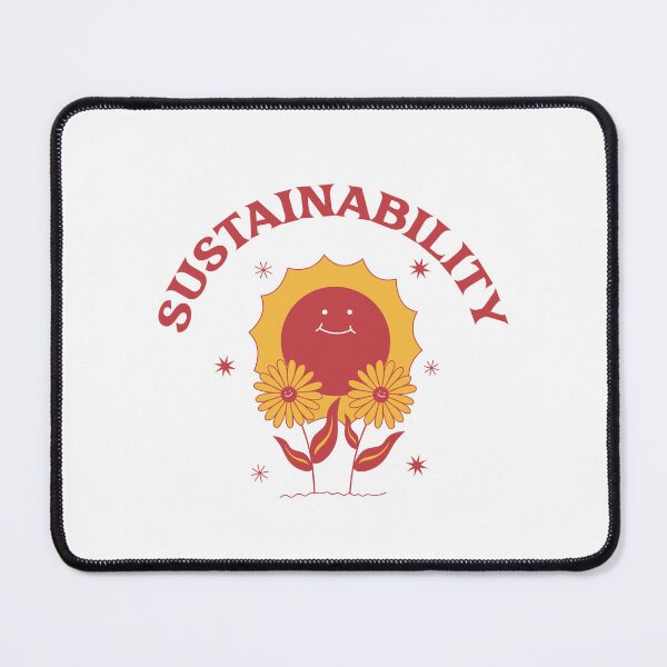 Item preview, Sustainability - Happy Sun With Flowers designed and sold by pixelplaza.