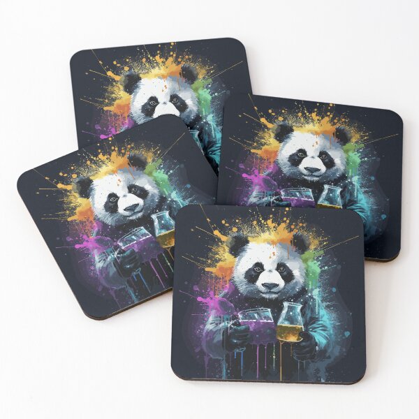 Item preview, Panda Mad Scientist Mixing Sparkling Chemicals, designed and sold by alacaz.