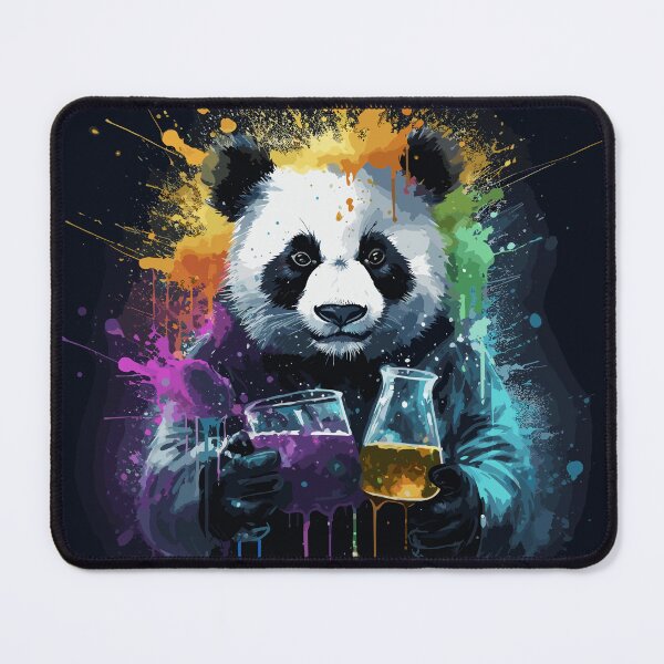 Item preview, Panda Mad Scientist Mixing Sparkling Chemicals, designed and sold by alacaz.