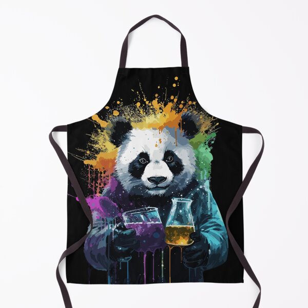 Item preview, Panda Mad Scientist Mixing Sparkling Chemicals, designed and sold by alacaz.