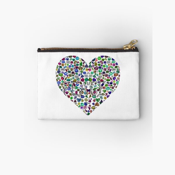Item preview, Big Heart Peace and Love composed with Gemstones and Diamonds designed and sold by DigitalGemArt.