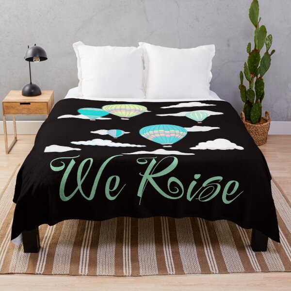 Artikelvorschau, „We Rise“-Heißluftballon-Abenteuer – inspirierend entworfen und verkauft von MagicSD Designs.