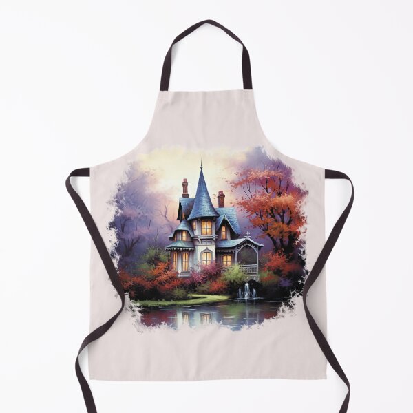 Aperçu de l'œuvre Halloween Haunted House T-Shirt, Notebook, Mouse Pad, Pillowcase créée et vendue par Angifly.