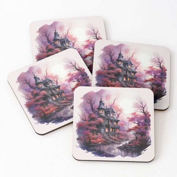 Item preview, Halloween Haunted House T-Shirt, Notebook, Mouse Pad, Pillowcase designed and sold by Angifly.