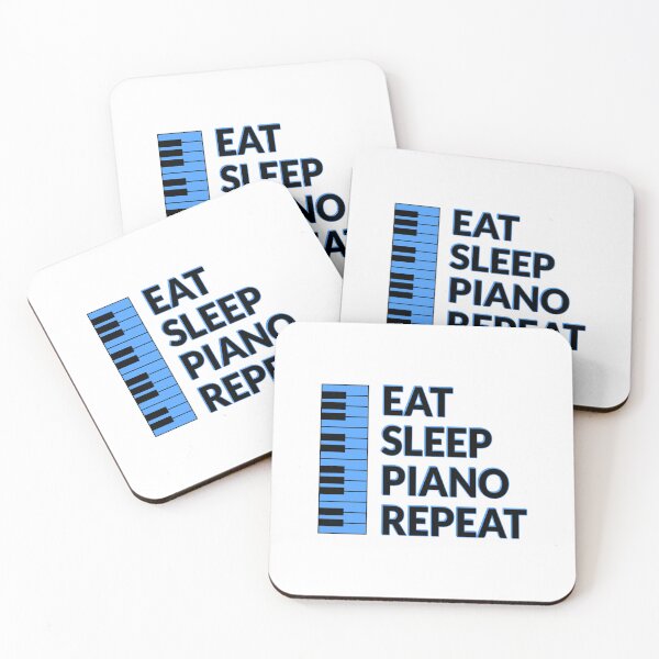 Item preview, Piano keyboard - Eat Sleep Piano Repeat designed and sold by Inspirationmotivation.