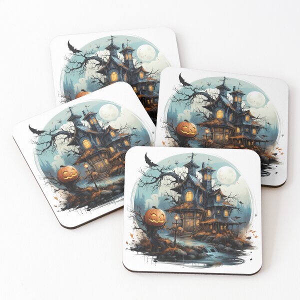 Item preview, Halloween Haunted House T-Shirt, Notebook, Mouse Pad, Pillowcase designed and sold by Angifly.