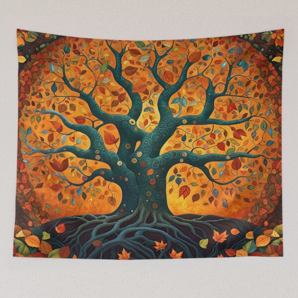 Item preview, Cosmic Conjoined Tree of Fall designed and sold by RoxanneG.