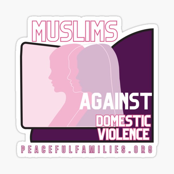 Muslims against DV. Pink Sticker