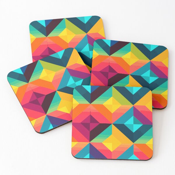 Item preview, Geometric Colorful Tile Pattern designed and sold by alacaz.