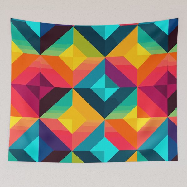 Item preview, Geometric Colorful Tile Pattern designed and sold by alacaz.