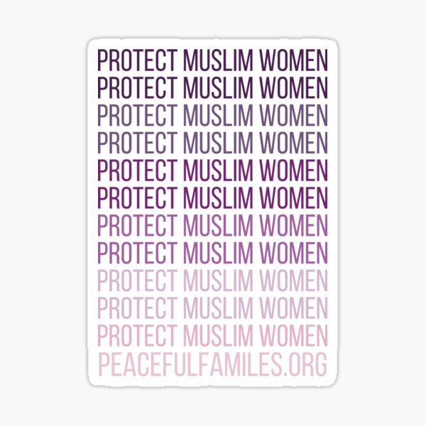 protect Muslim Women Sticker