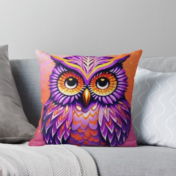 Item preview, Purple owl  designed and sold by Roxburylane.
