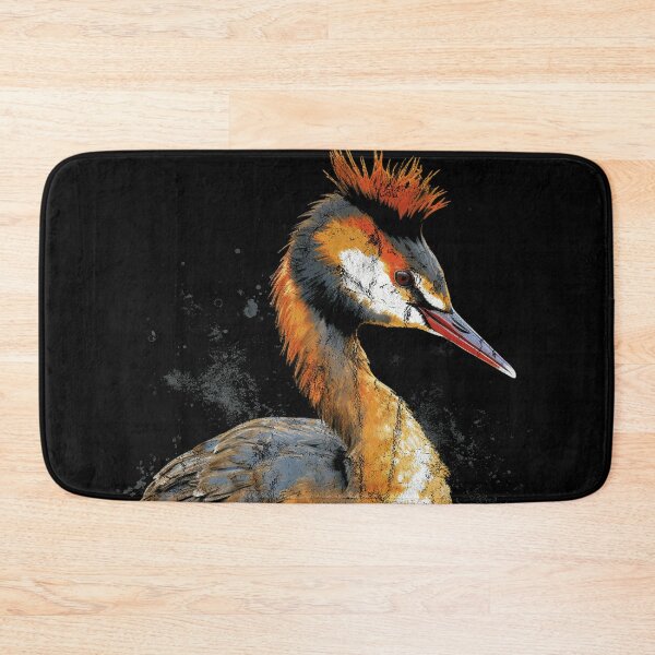 Item preview, Great Crested Grebe - Vintage Distressed Street Art Birds designed and sold by GVRDesign.