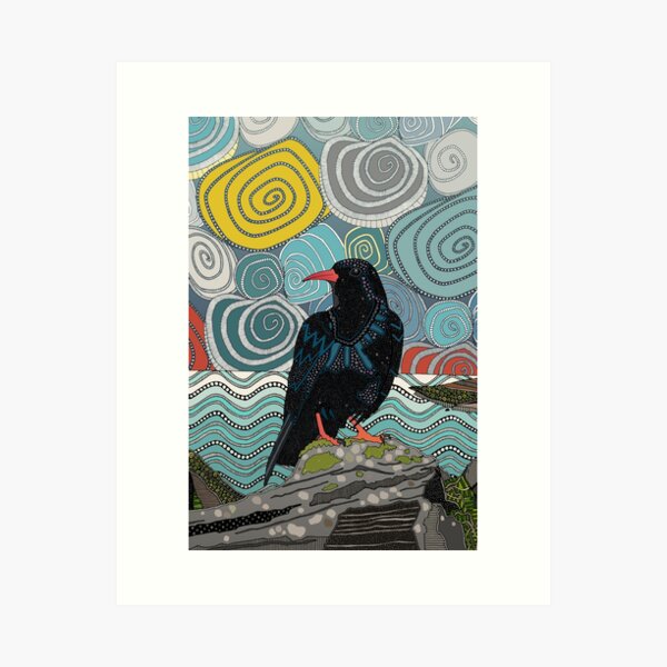 Item preview, Cornwall chough designed and sold by scrummy.