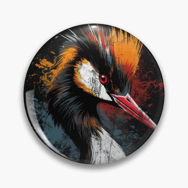 Item preview, Australasian Great Crested Grebe - Distressed Street Art pūteketeke designed and sold by GVRDesign.