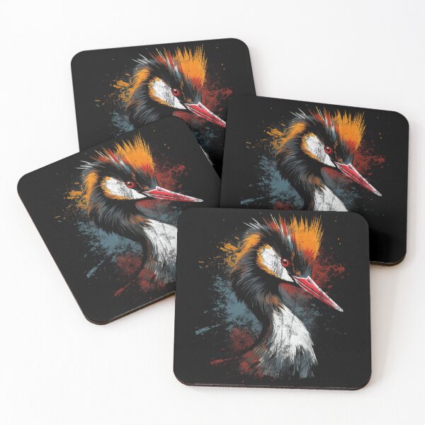 Item preview, Australasian Great Crested Grebe - Distressed Street Art pūteketeke designed and sold by GVRDesign.
