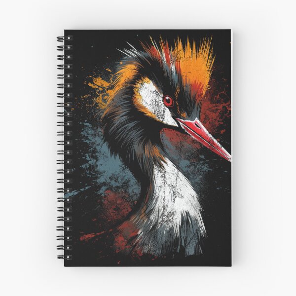 Item preview, Australasian Great Crested Grebe - Distressed Street Art pūteketeke designed and sold by GVRDesign.