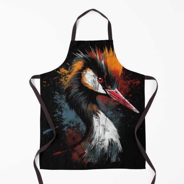 Item preview, Australasian Great Crested Grebe - Distressed Street Art pūteketeke designed and sold by GVRDesign.