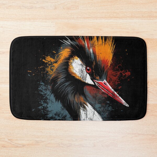 Item preview, Australasian Great Crested Grebe - Distressed Street Art pūteketeke designed and sold by GVRDesign.