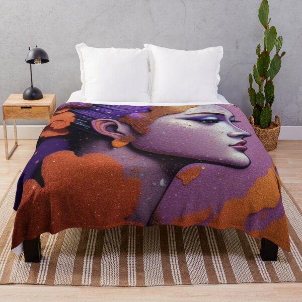 Item preview, 3d portrait orange purple designed and sold by Roxburylane.