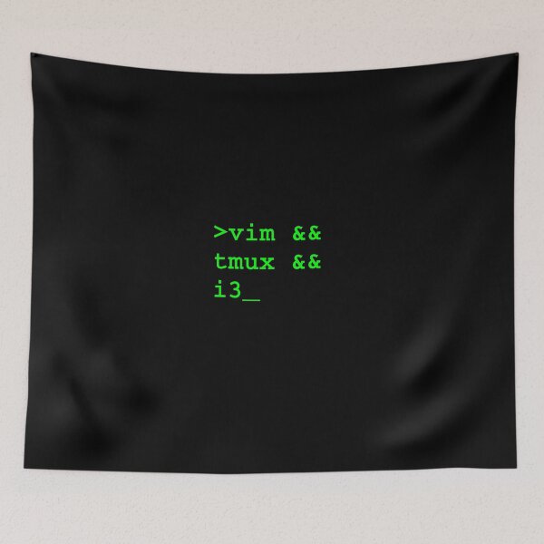 Item preview, Vim tmux and i3, the holy trinity designed and sold by Hectobyte.