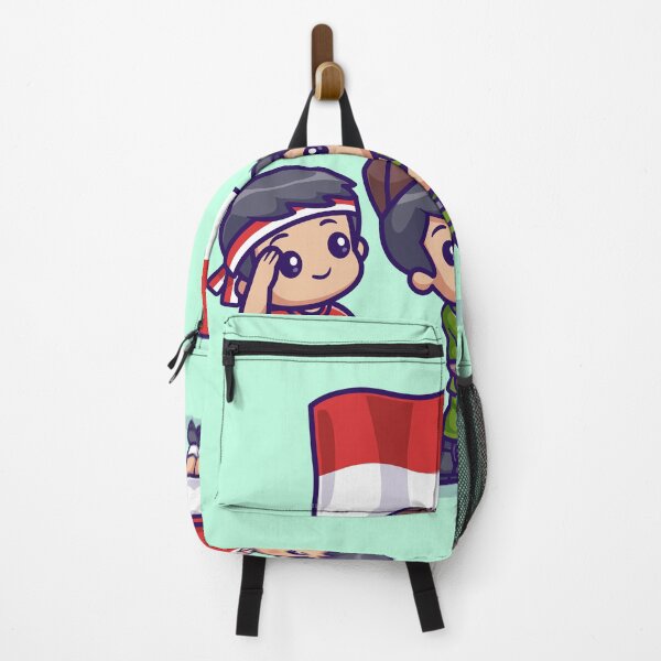 Item preview, Respectful Indonesian Flag Cartoon Vector Icon designed and sold by hjian8219.