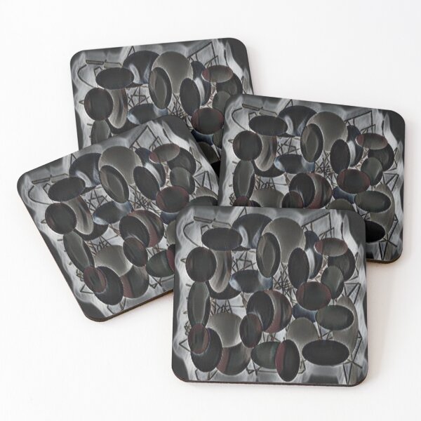Item preview, Black and White Bubbles Abstract designed and sold by DianeBP.