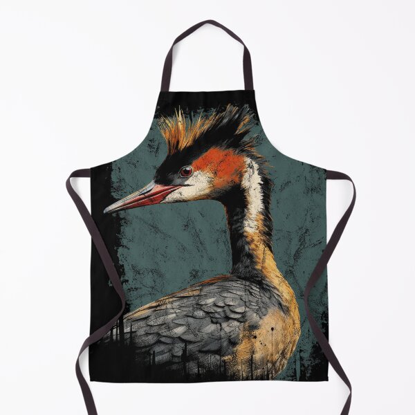 Item preview, Great Crested Grebe - Vintage Distressed Street Art Birds designed and sold by GVRDesign.