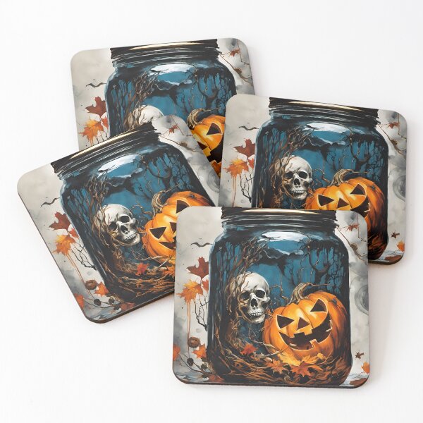Item preview, Spectral Relics: Jarred Skull and Pumpkin Enigma designed and sold by BanaArtbyBB.