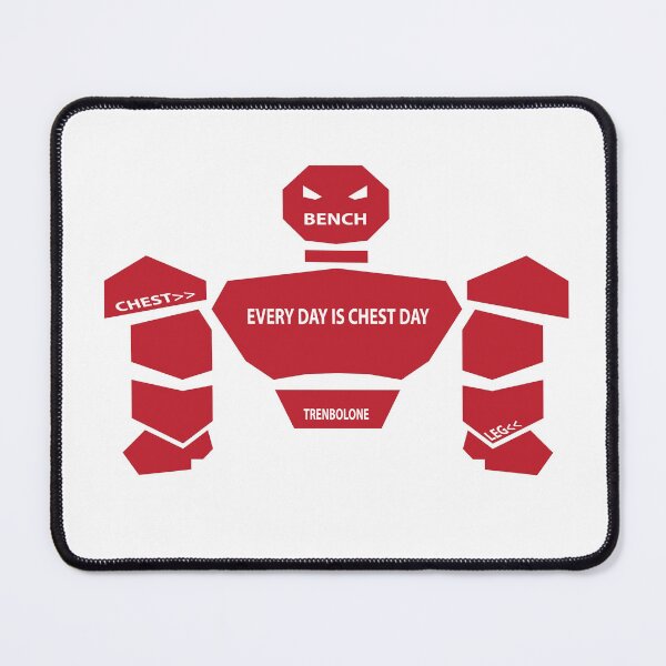 Item preview, red gym robot t-shirt designed and sold by bigronnyw.