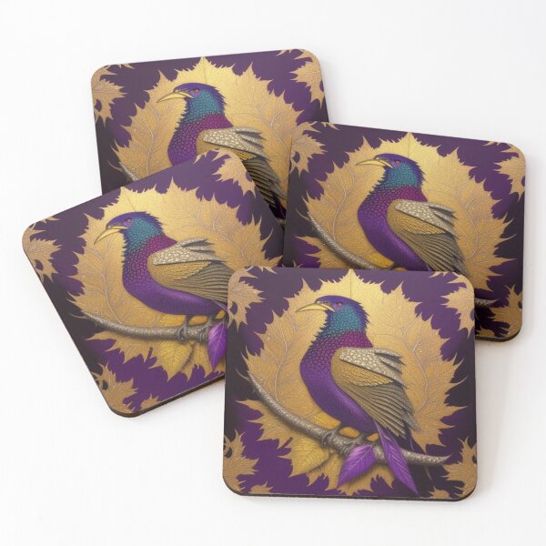 Item preview, Purple and gold pheasant  designed and sold by Roxburylane.