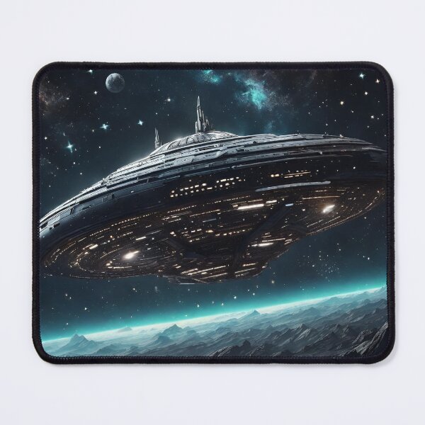Item preview, Spaceship On The Edge Of Darkness designed and sold by Roanemermaid.