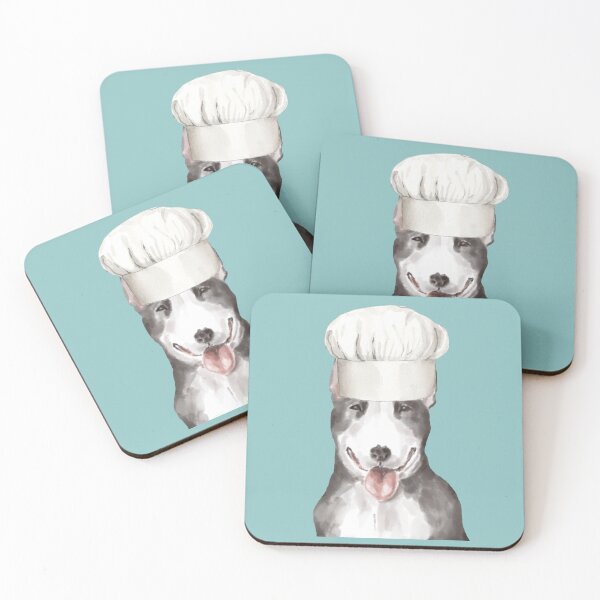 Item preview, Bull Terrier Dog with Chefs hat  designed and sold by beastieboutique.