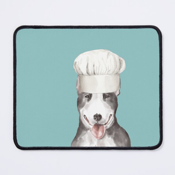 Item preview, Bull Terrier Dog with Chefs hat designed and sold by beastieboutique.
