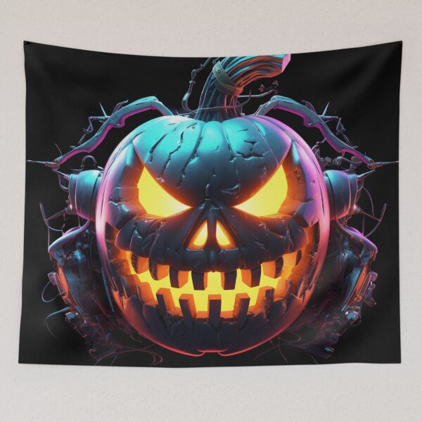 Item preview, Cyberpunk Jack-O-Lantern designed and sold by AnalyticalDream.
