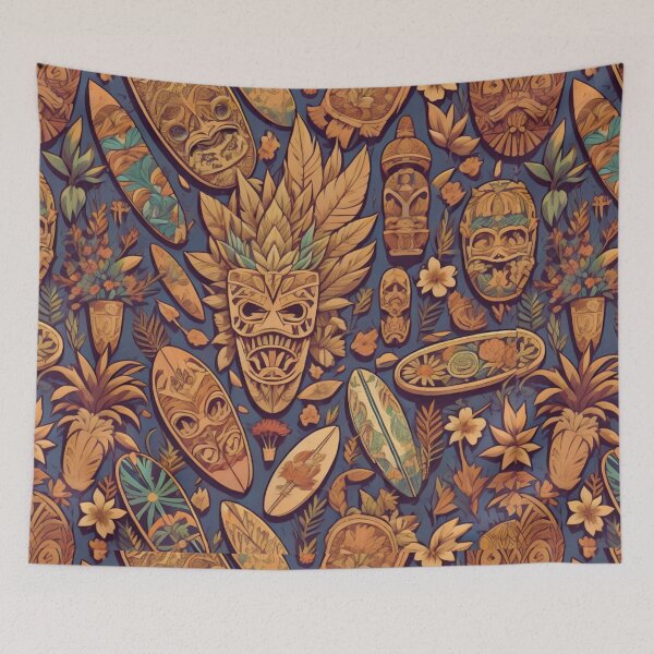 Item preview, Tropical Tiki Patterns designed and sold by LavaCreative.