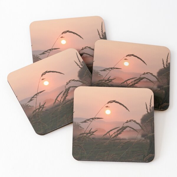 Item preview, Sunrise Field - Morning Fog designed and sold by picturedlcphoto.