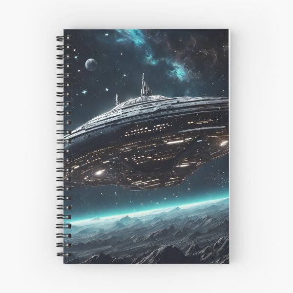 Item preview, Spaceship On The Edge Of Darkness designed and sold by Roanemermaid.